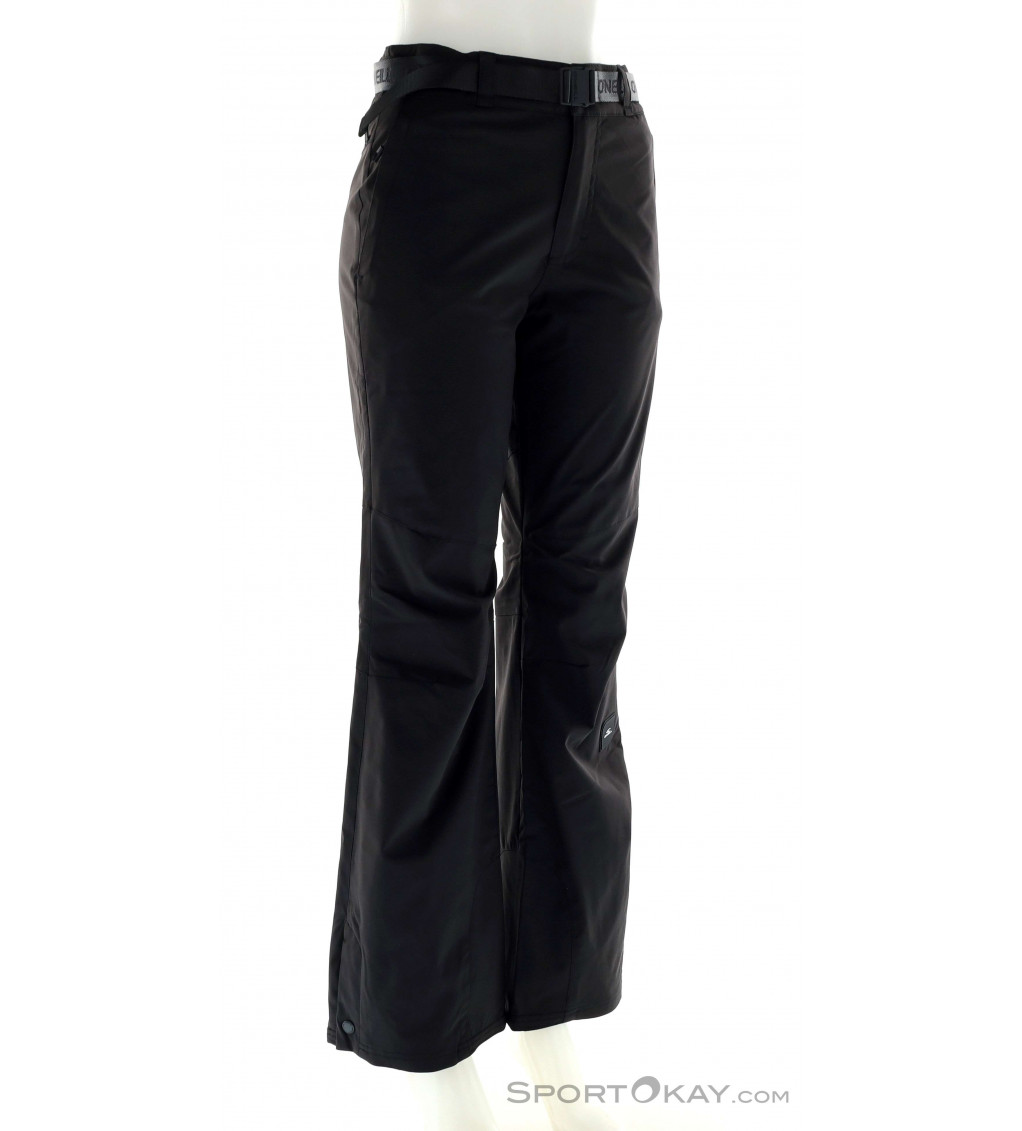 Vintage Roffe Womens Ski Pants Black Made USA High Waist Fitted