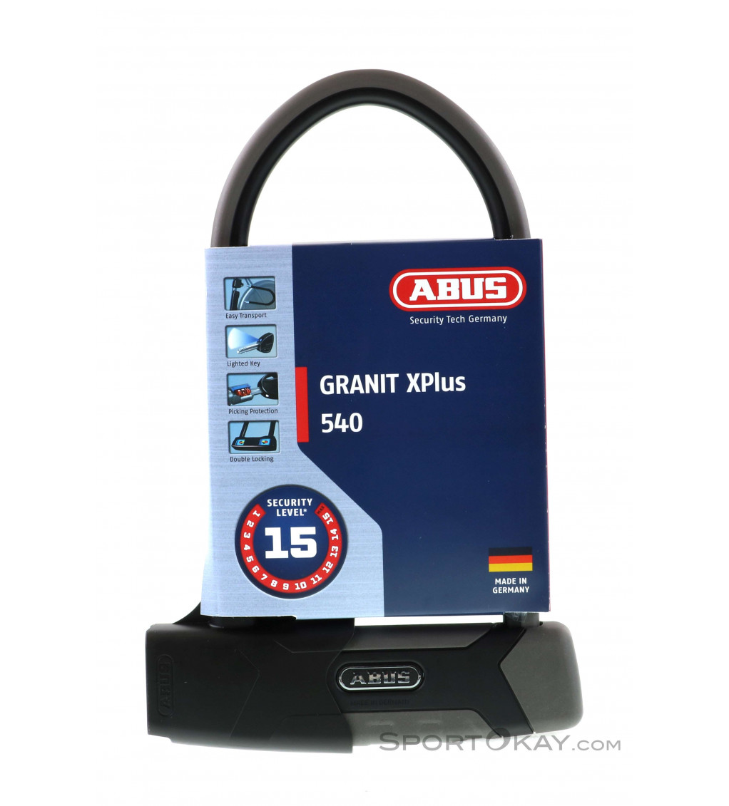 Abus Granit XPlus 540 + USH Halterung 16cm Bike Lock - Bike Lock -  Accessory - Bike - All