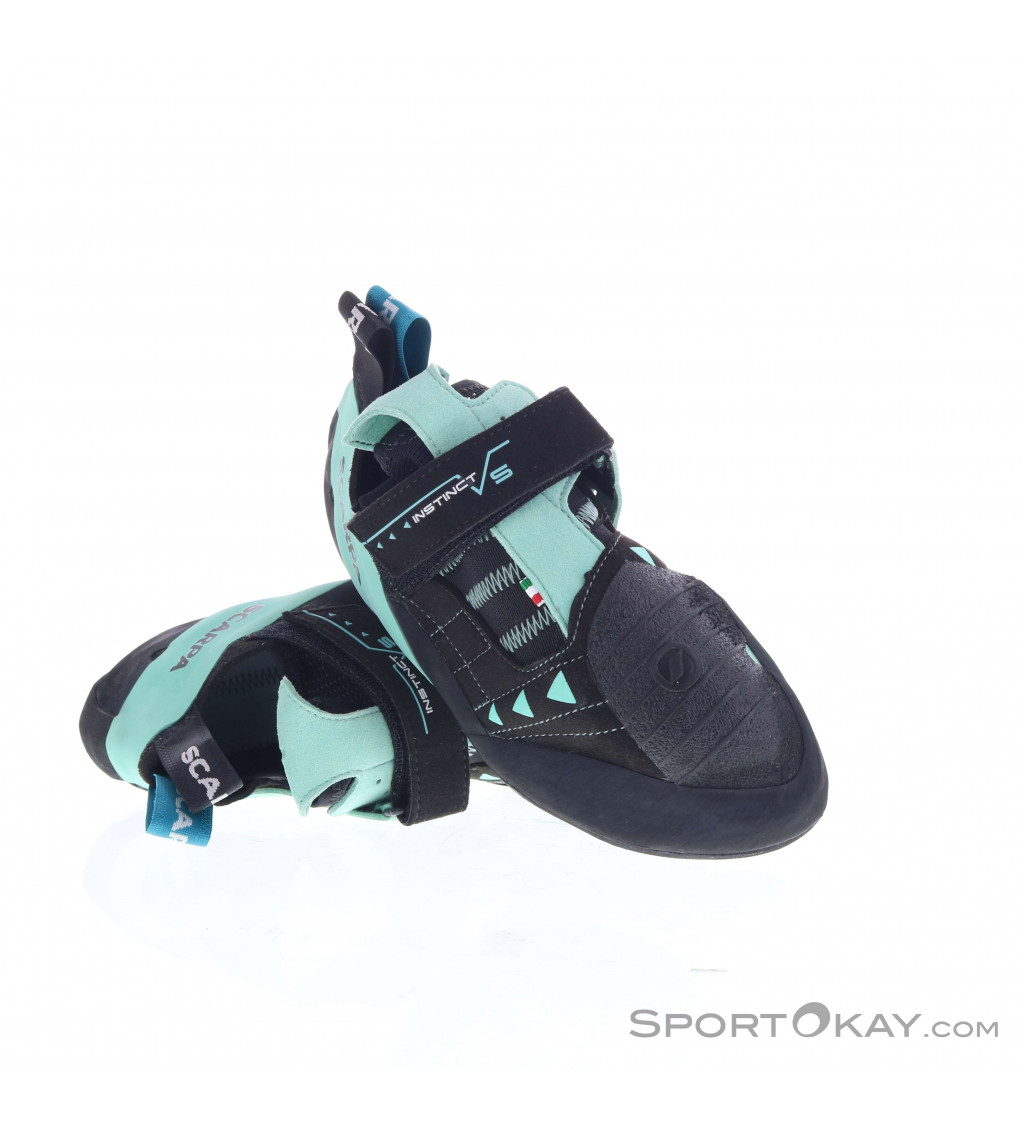 Scarpa - Women's Instinct VS - Climbing shoes - Black / Aqua | 35 (EU)