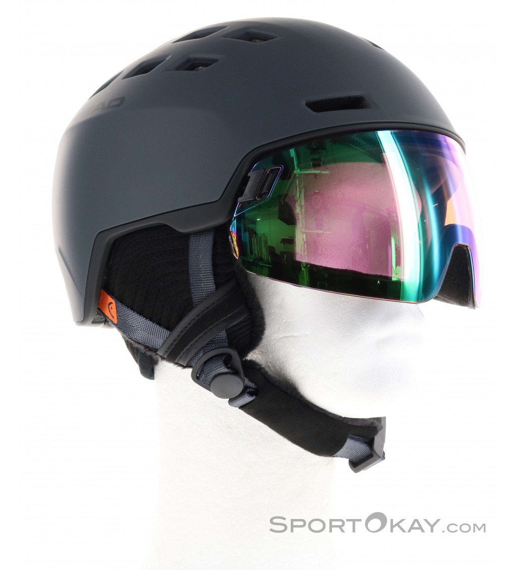 Head Radar Photo Ski Helmet with Visor