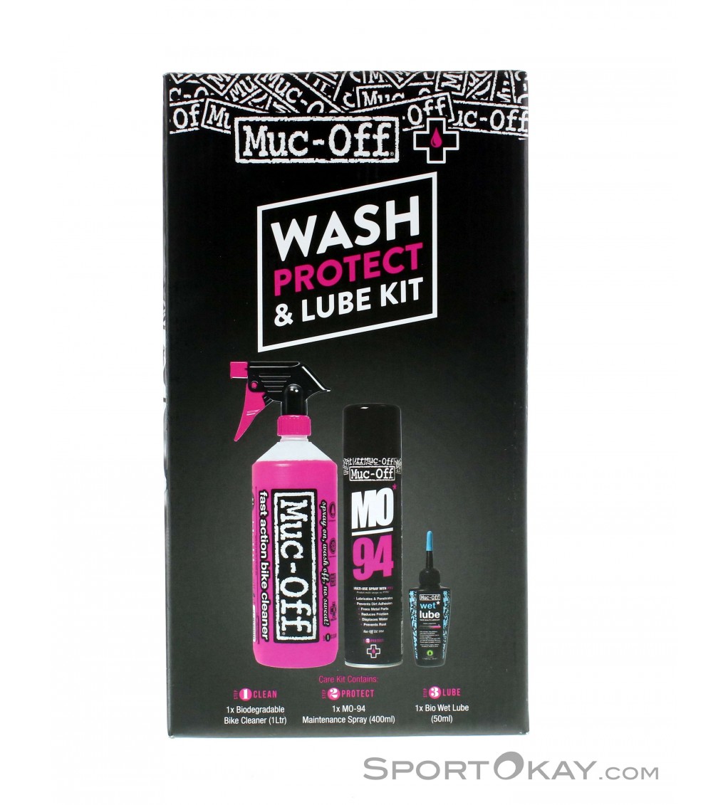 Muc Off Wash, Protect, Wet Lube Cleaning Kit