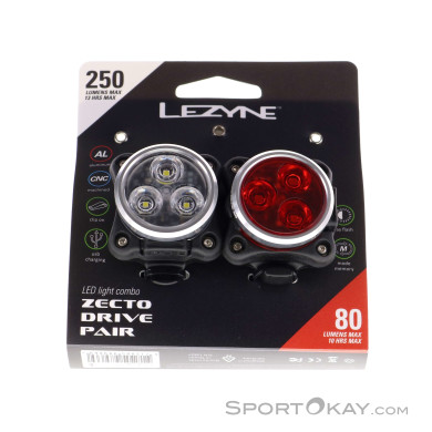 Lezyne Zecto Drive/Zecto Drive Rear Bike Light Set