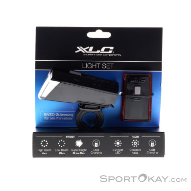 XLC Comp Lichtset Titania CL-S16 StVZO Bike Light Set