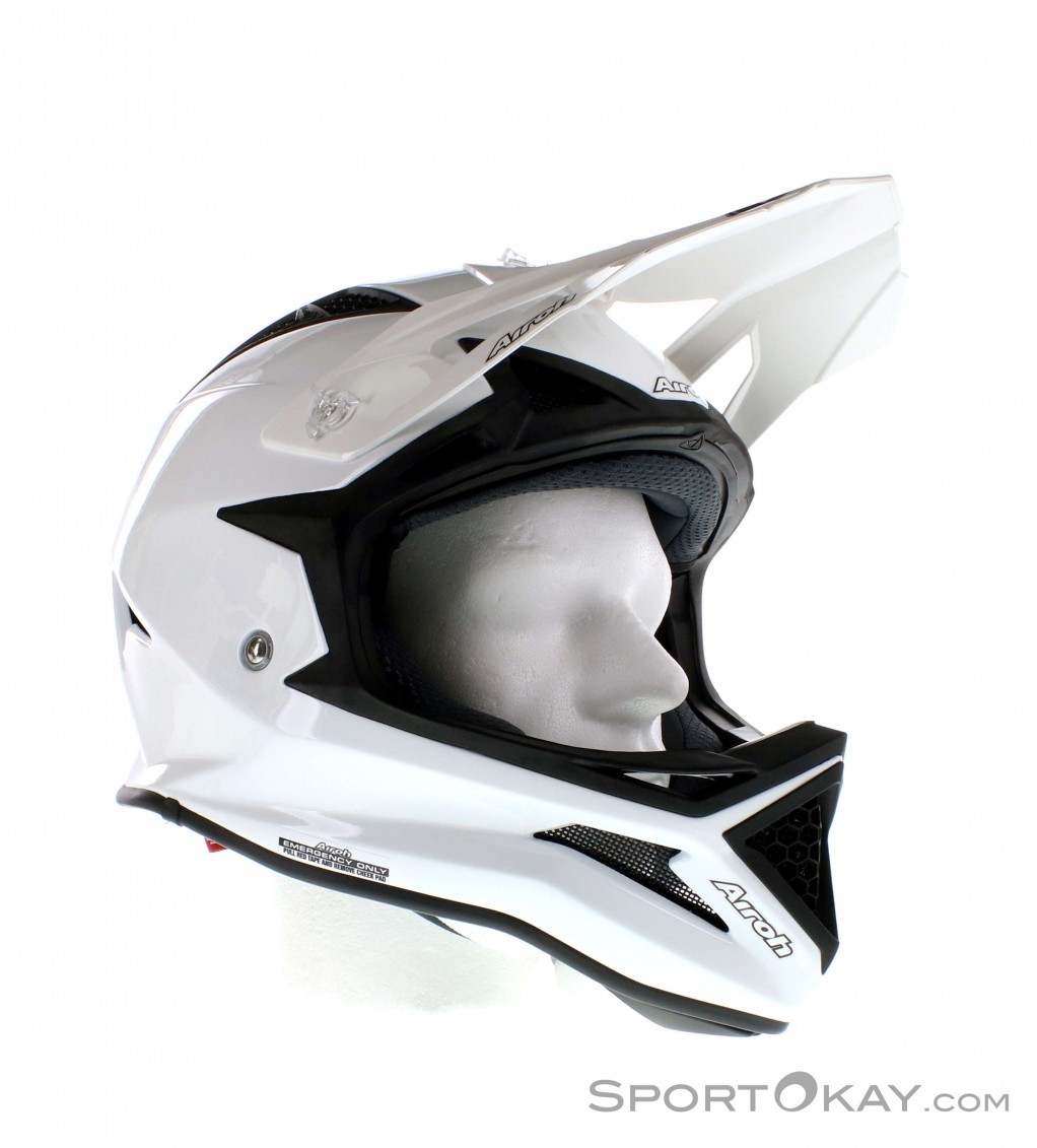 Airoh Fighters Color White Gloss Downhill Helmet