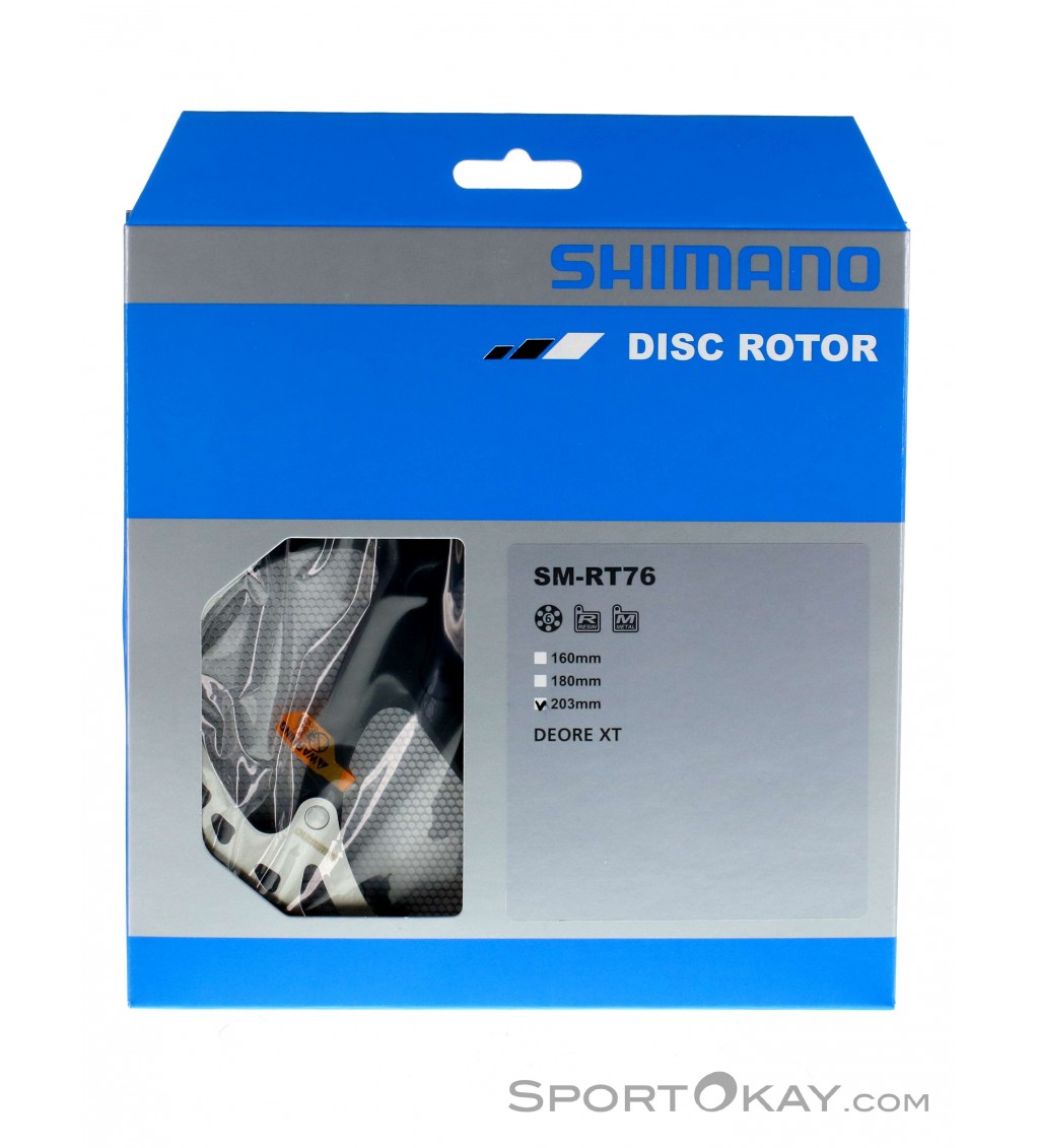Shimano RT76 XT 6 Bolts 203mm Brake Disc