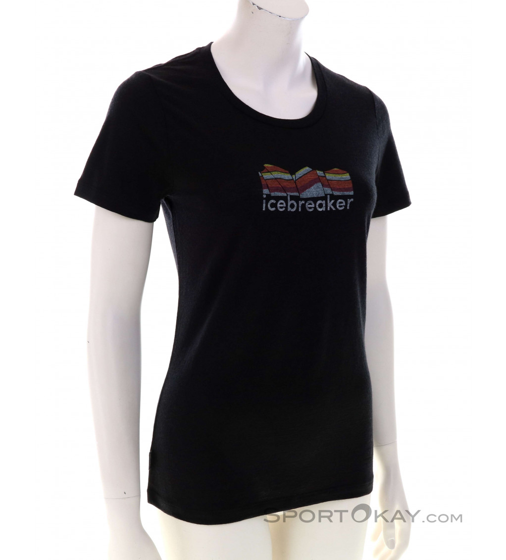 Icebreaker Merino Lite II Mountain Geology Femmes T-shirt