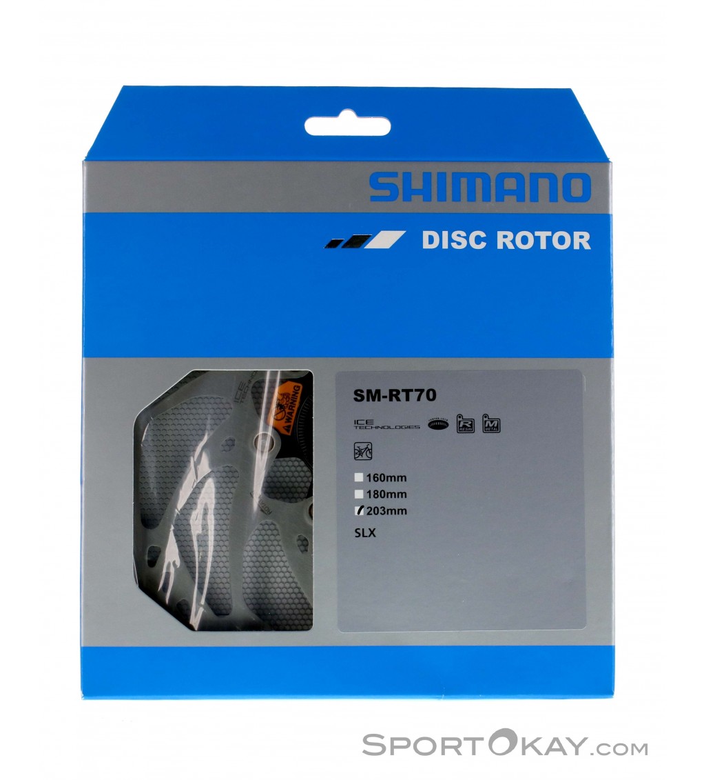 Shimano SLX SM-RT70 Ice-Tech 203mm Centerlock disque de frein