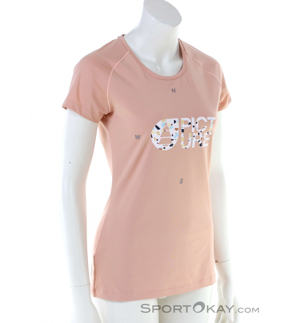 T-shirt de sport femme réfléchissant en polyester recyclé à