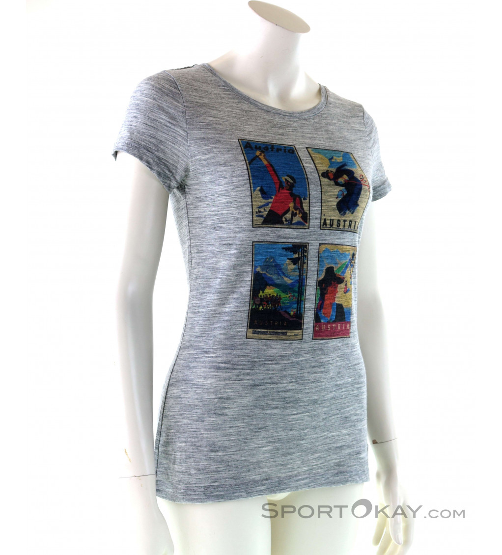 Super Natural Digital Print Tee Alp Collage Womens T-Shirt
