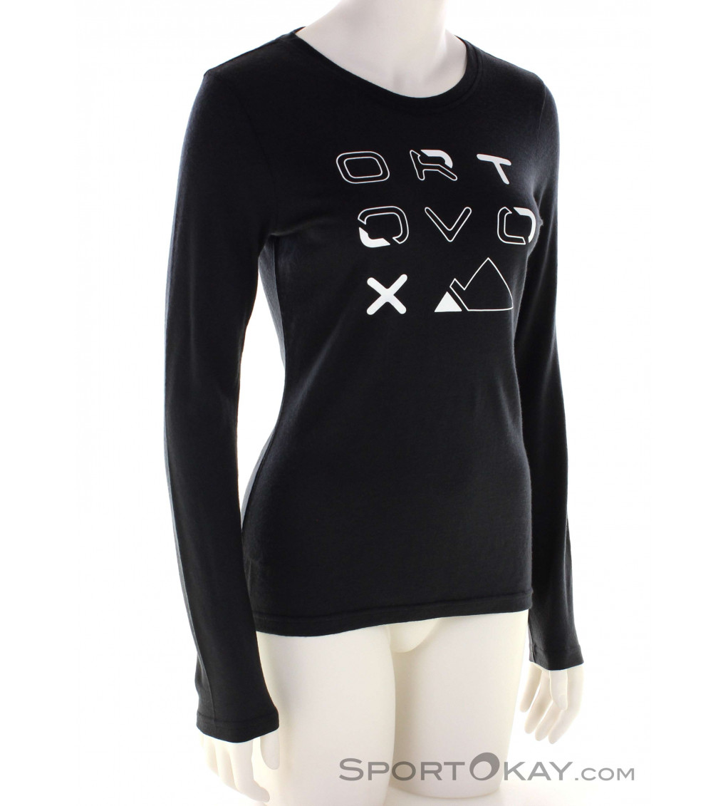 Ortovox Merino Brand Outline LS Femmes T-shirt