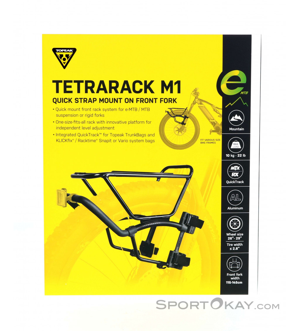 Topeak Porte-bagages avant Tetrarack M1 pour VTT