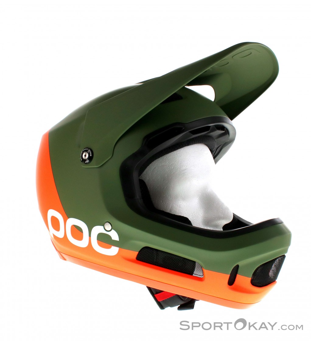 POC Coron Air Spin Septane Green Downhill Helmet
