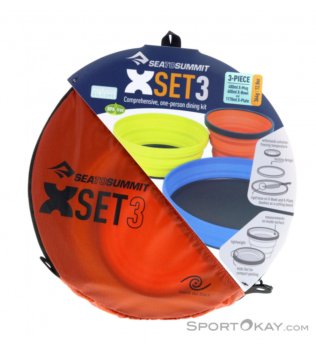 Sea to Summit X-Set 3 Cubiertos para camping