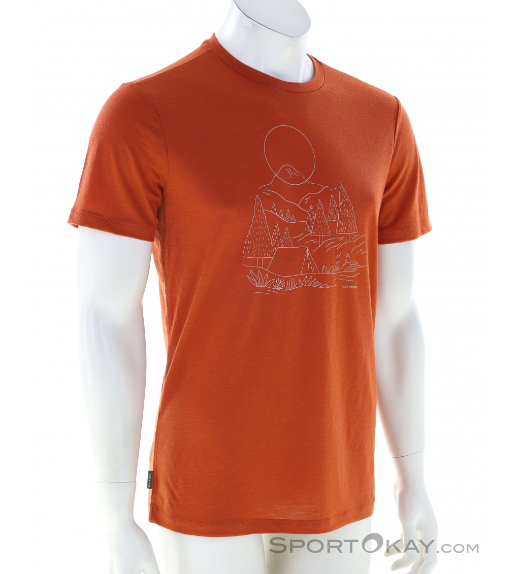 Icebreaker Merino 150 Tech Lite III Sunset Camp Caballeros T-Shirt