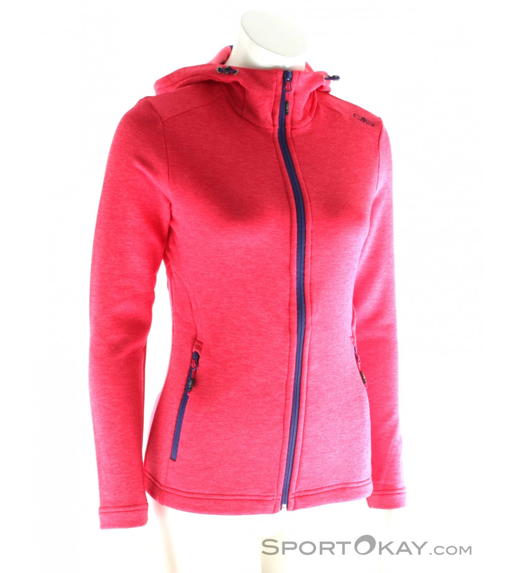 CMP Fix Hood Strickfleece Jacket Womens Outdoor Sweater