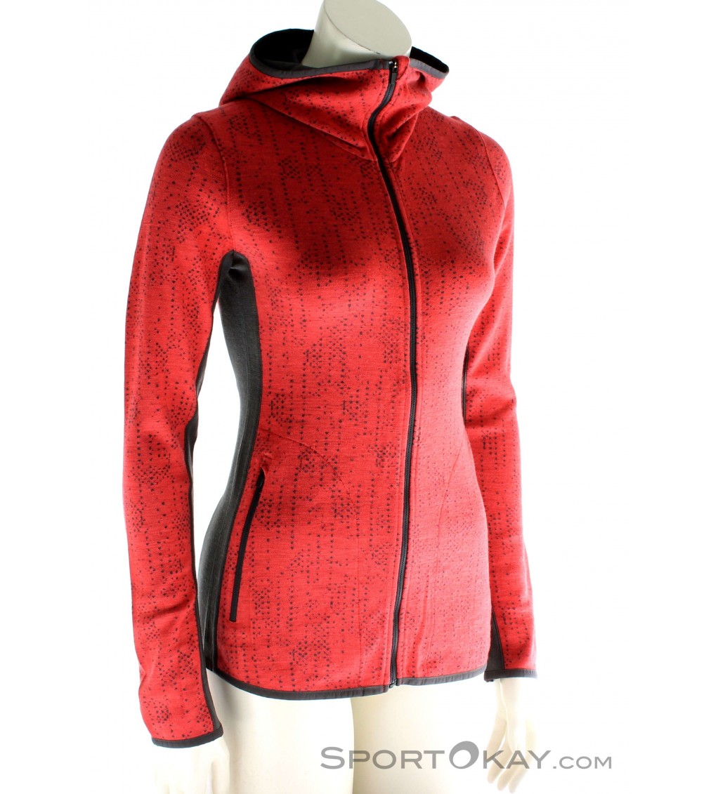 Icebreaker Away LS Zip Hood Womens Outdoor Sweater