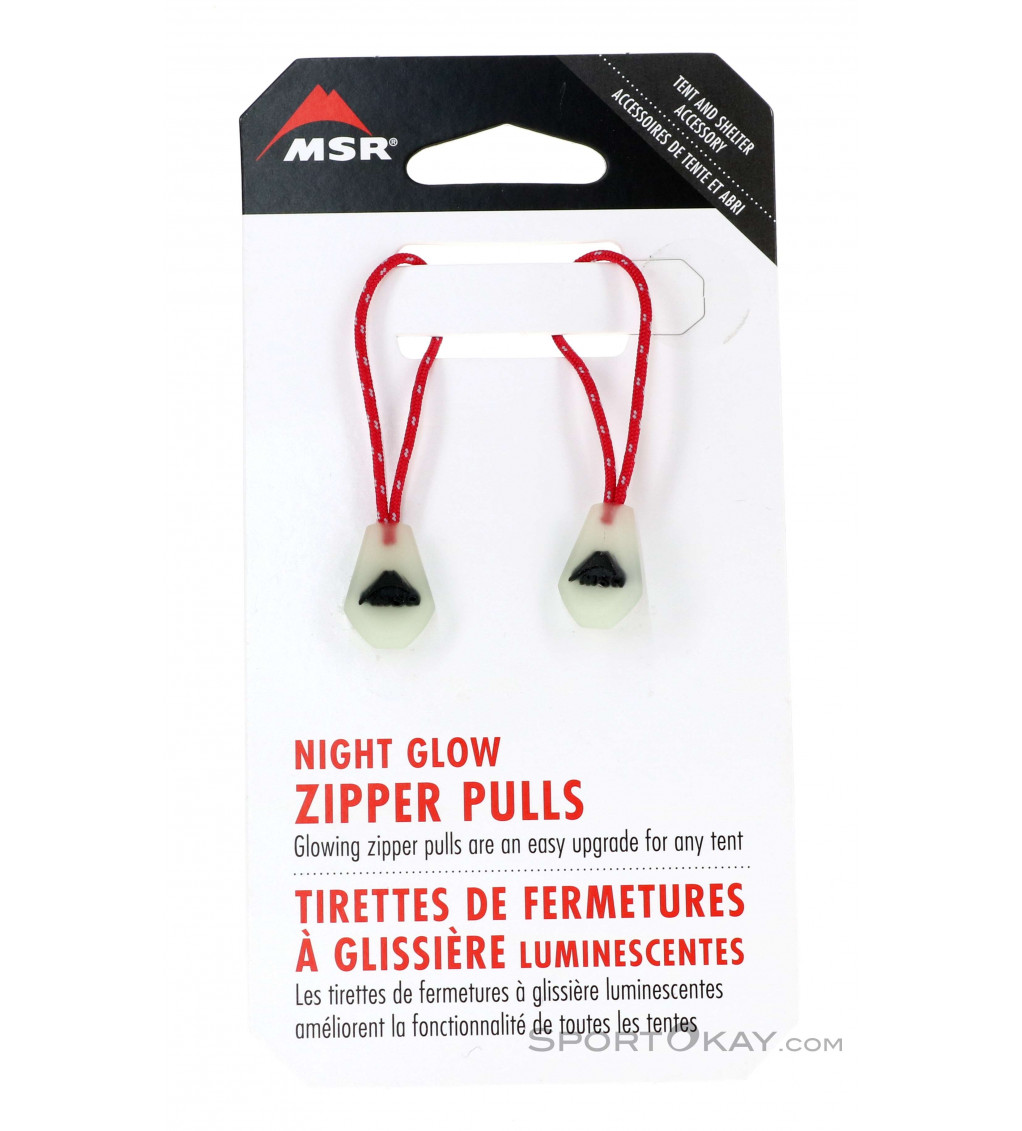 MSR Night Glow Zipper Pulls Accessorio da Tenda
