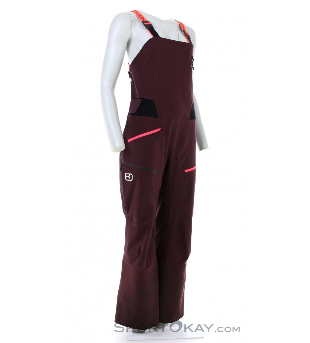 Ortovox 3L Deep Shell Bib Mujer Pantalón de ski de travesía