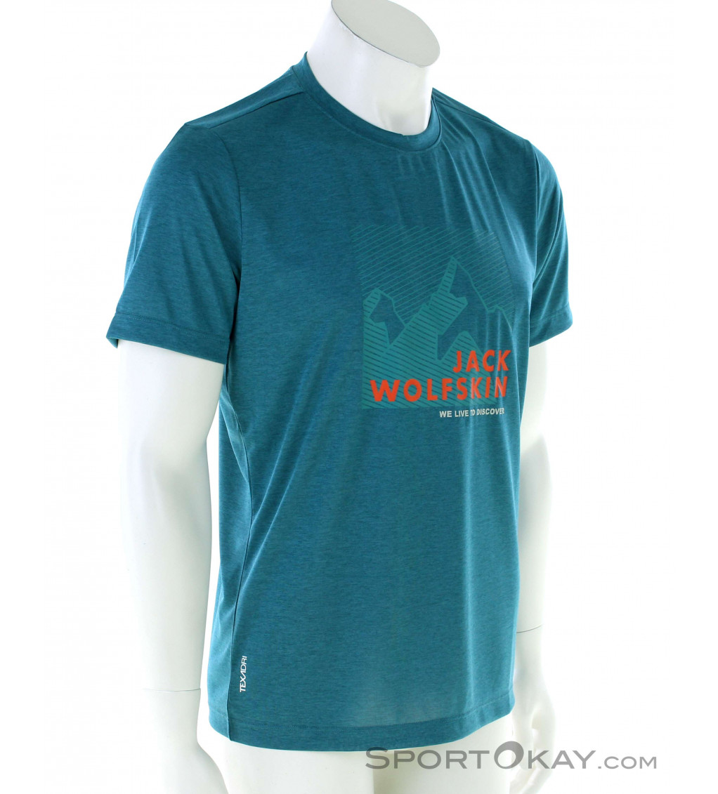 Jack Wolfskin Hiking Graphic Caballeros T-Shirt