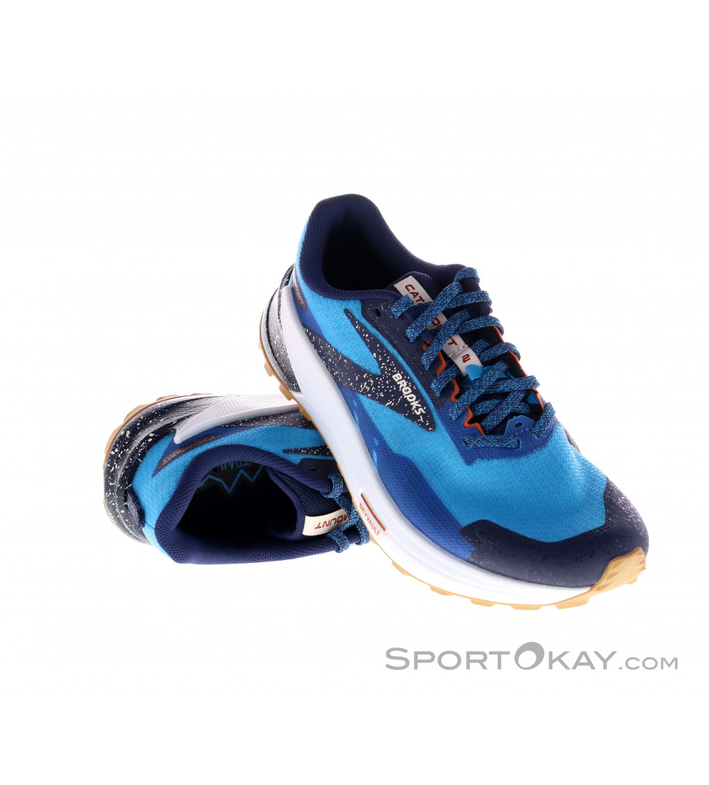 Brooks CASCADIA 16 - Zapatillas de trail running - peacoat atomic blue  rooibos/azul 