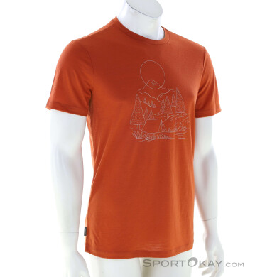 Icebreaker Merino 150 Tech Lite III Sunset Camp Caballeros T-Shirt