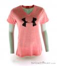 Under Armour Charged Painted Logo SS Womens T-Shirt, Under Armour, Rosa subido, , Mujer, 0001-10214, 5637283368, 888284900175, N2-02.jpg