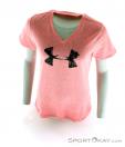Under Armour Charged Painted Logo SS Womens T-Shirt, Under Armour, Rose, , Femmes, 0001-10214, 5637283368, 888284900175, N3-03.jpg