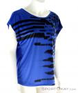 adidas Graphic SS Womens Fitness Shirt, , Bleu, , Femmes, 0002-10656, 5637330583, , N1-01.jpg