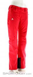 Salomon Iceglory Pant Womens Ski Pants, Salomon, Pink, , Female, 0018-10335, 5637369613, 0, N1-01.jpg