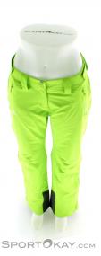 Salomon Iceglory Pant Womens Ski Pants, Salomon, Zelená, , Ženy, 0018-10335, 5637369615, 9020115124782, N3-03.jpg