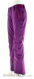 Salomon Iceglory Pant Womens Ski Pants, Salomon, Purple, , Female, 0018-10335, 5637369621, 887850636913, N1-06.jpg