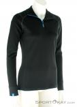 Ortovox Supersoft Long Sleeve ZipNeck Womens Function Shirt, , Noir, , Femmes, 0016-10197, 5637373413, , N1-01.jpg