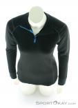 Ortovox Supersoft Long Sleeve ZipNeck Womens Function Shirt, , Čierna, , Ženy, 0016-10197, 5637373413, , N3-03.jpg