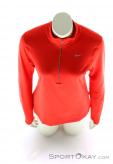 Nike Element Half Zip Womens Running Shirt, Nike, Red, , Female, 0026-10276, 5637461886, 886060734457, N3-03.jpg