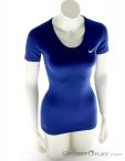 Nike Pro Cool Womens Fitness Shirt, Nike, Bleu, , Femmes, 0026-10312, 5637464856, 091208517063, N2-02.jpg
