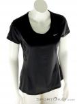 Nike Dri-FIT Contour Womens Running T-Shirt, Nike, Black, , Female, 0026-10277, 5637465089, 826216429318, N2-02.jpg
