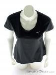 Nike Dri-FIT Contour Womens Running T-Shirt, Nike, Negro, , Mujer, 0026-10277, 5637465089, 826216429318, N3-03.jpg