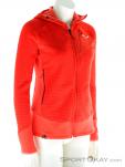 Salewa Ortles PTC Highloft FZ Hoody Womens Outdoor Sweater, , Red, , Female, 0032-10238, 5637465618, , N1-01.jpg