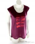 Ortovox Merino Cool SS Mountain Print Womens Outdoor T-Shirt, , Purple, , Female, 0016-10310, 5637468024, , N2-02.jpg