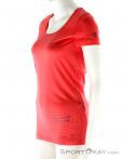 Ortovox Merino Cool SS Slogan Print Womens Outdoor T-Shirt, , Red, , Female, 0016-10312, 5637468049, , N1-06.jpg