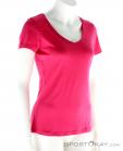 Super Natural V Neck Tee 140 Womens Outdoor T-Shirt, , Pink, , Female, 0208-10041, 5637485158, , N1-01.jpg