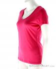 Super Natural V Neck Tee 140 Womens Outdoor T-Shirt, , Pink, , Female, 0208-10041, 5637485158, , N1-06.jpg