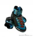 Salewa WS Raven 2 GTX Womens Mountaineering Boots Gore-Tex, Salewa, Bleu, , Femmes, 0032-10261, 5637491164, 4053865483125, N2-02.jpg