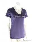 Salomon Mazy Graphic SS Tee Womens Outdoor T-Shirt, Salomon, Bleu, , Femmes, 0018-10458, 5637497208, 887850893118, N1-01.jpg
