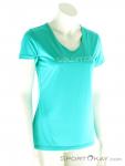 Salomon Mazy Graphic SS Tee Womens Outdoor T-Shirt, Salomon, Turquoise, , Female, 0018-10458, 5637497218, 887850894771, N1-01.jpg
