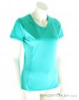 Salomon Agile SS Womens T-Shirt, Salomon, Blue, , Female, 0018-10459, 5637497223, 887850871680, N1-01.jpg