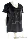 Adidas Letter A Graphic Womens Fitness Shirt, adidas, Negro, , Mujer, 0002-10964, 5637501627, 4056566844547, N1-01.jpg