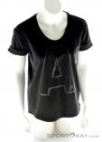 Adidas Letter A Graphic Womens Fitness Shirt, adidas, Negro, , Mujer, 0002-10964, 5637501627, 4056566844547, N2-02.jpg