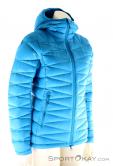 Mammut Miva Hooded Womens Ski Touring Jacket, Mammut, Bleu, , Femmes, 0014-10462, 5637504147, 7613276927358, N1-01.jpg