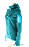 Ortovox FZ Fleece Melange Hoody Womens Ski Touring Sweater, , Turquoise, , Female, 0016-10416, 5637508114, , N1-06.jpg